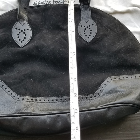 Salvatore Ferragamo Suede Leather Shoulder Bag - Picture 4 of 8